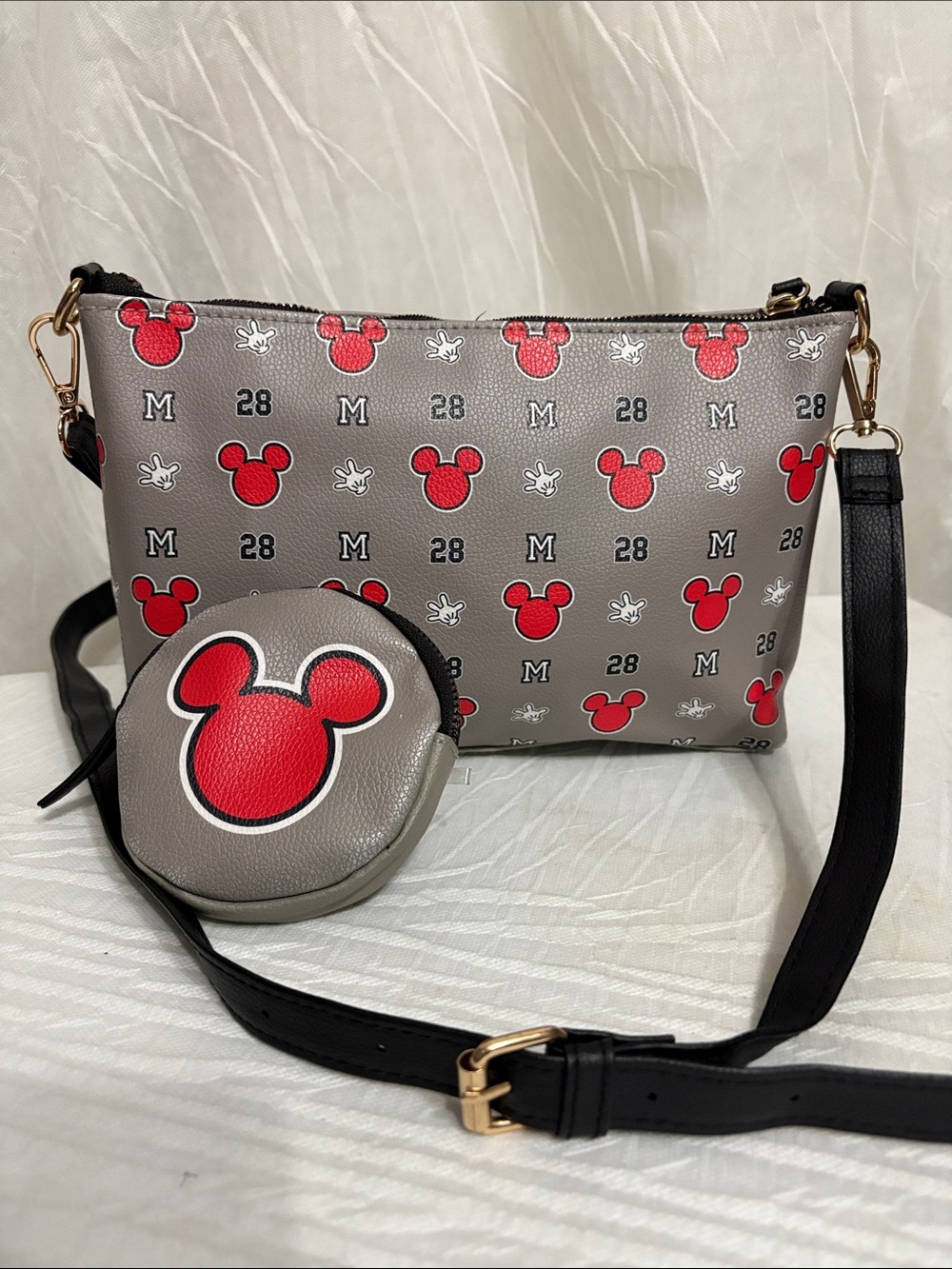 Disney Mickey Crossbody Bag and Pouch